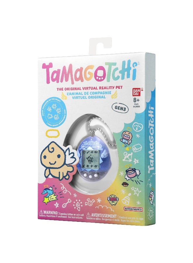 Tamagotchi Original Angel Sky Design, Battery Operated | Electronic Pet | Retro Virtual Pet | Interactive Game | Original Digital Pet | Imaginative Role-Play and Nurturing Skills Ideal for Kids, Girls and Boys - Image 5